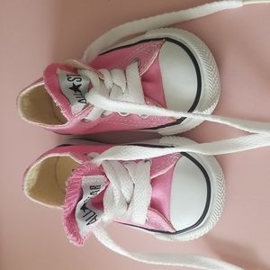 Converse Baby Pink Shoes Size 3